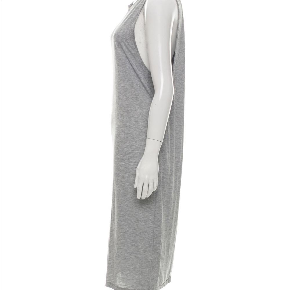 ACNE Studios Grey Corvina Midi Sleeveless Scoop Neck‎ Jersey Dress Large … - Picture 7 of 9